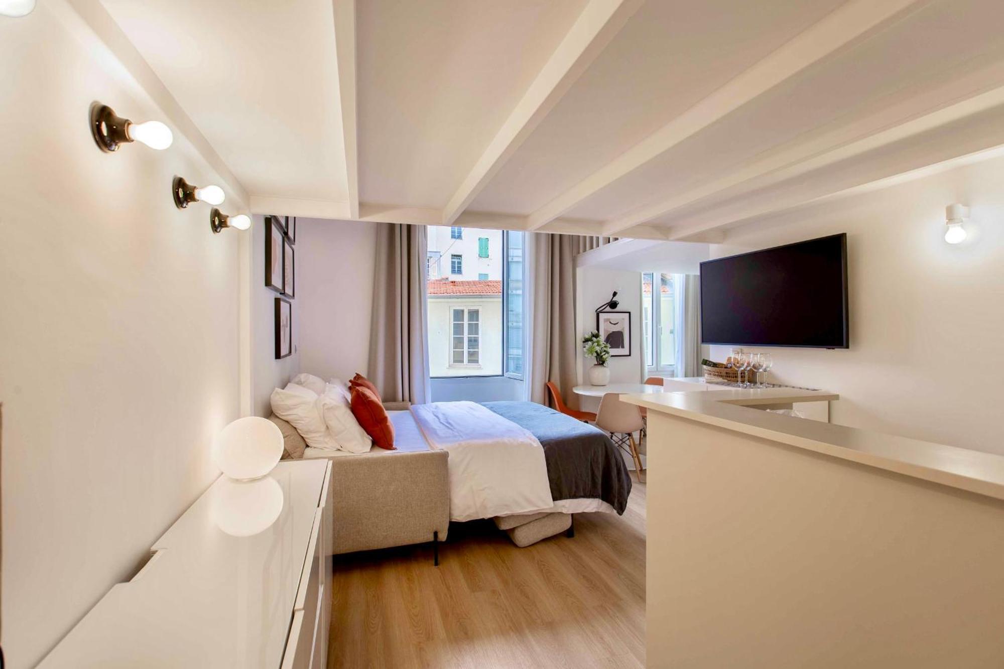 Suede Promenade Duplex Apartment At 1 Min From The Sea 2 Bathrooms Nizza Exterior foto