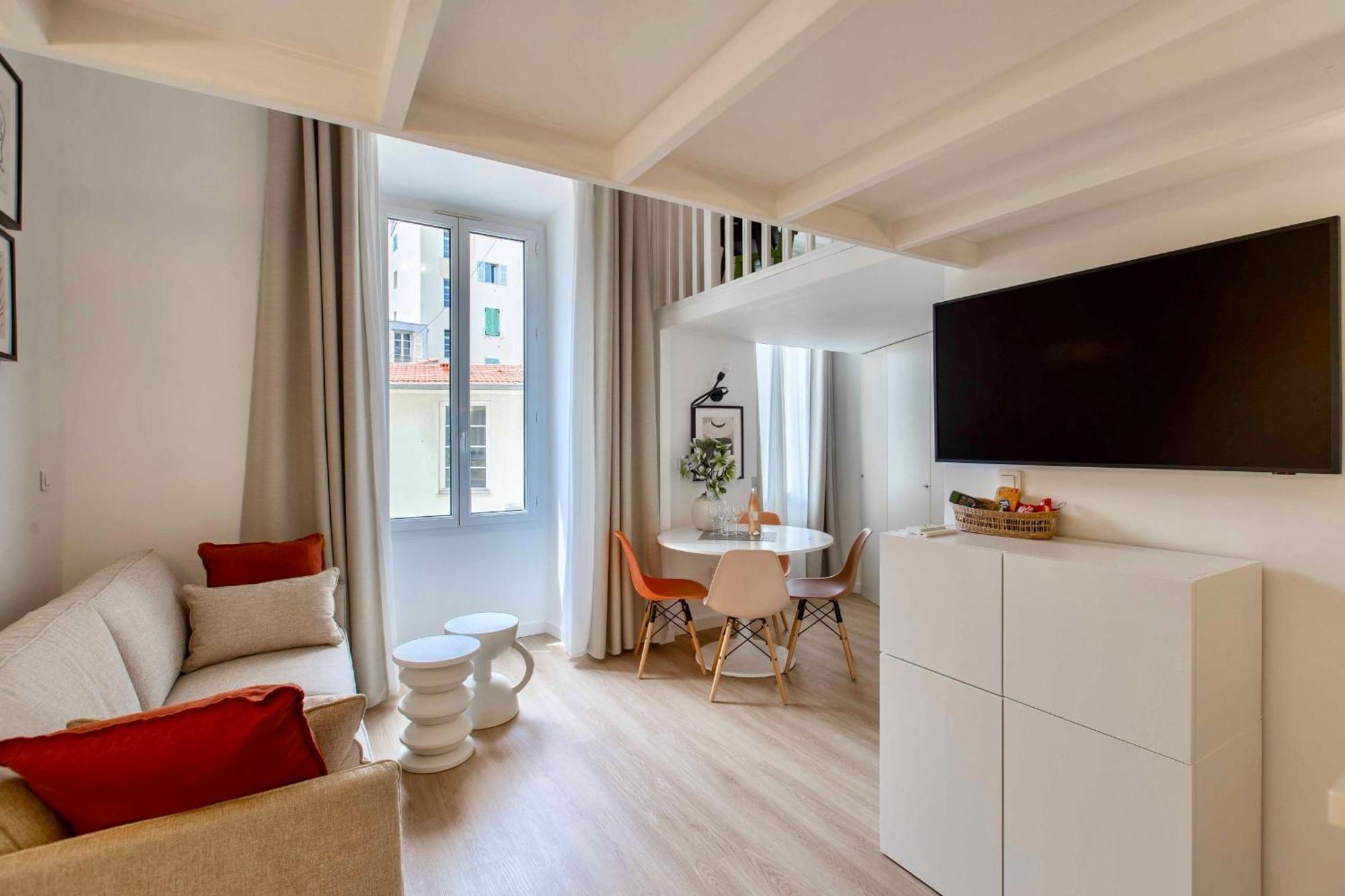 Suede Promenade Duplex Apartment At 1 Min From The Sea 2 Bathrooms Nizza Exterior foto